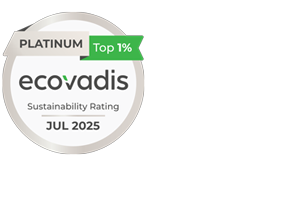 Platinamedalje EcoVadis juli 2025