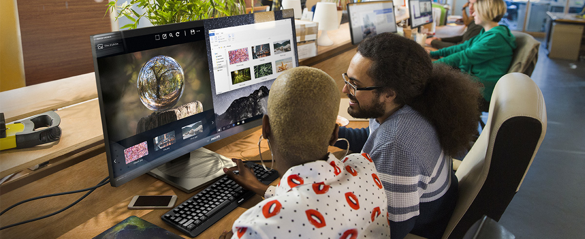 Ansatte trives med Philips-skjermer p&aring; arbeidsplassen