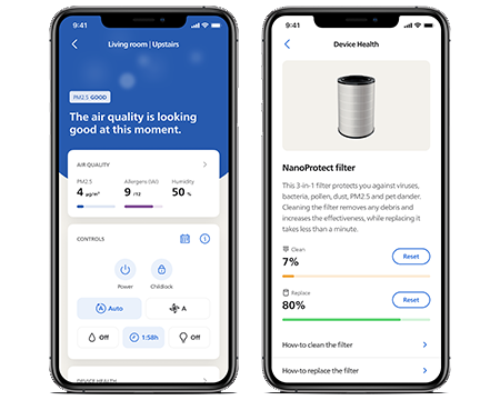 Philips Air+-appen &ndash; telefonskjermer med luftkvalitet
