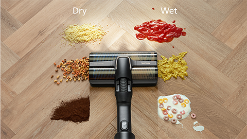 Philips AquaTrio tr&aring;dl&oslash;s v&aring;t- og t&oslash;rrst&oslash;vsuger i 9000-serien rengj&oslash;r v&aring;tt og t&oslash;rt smuss