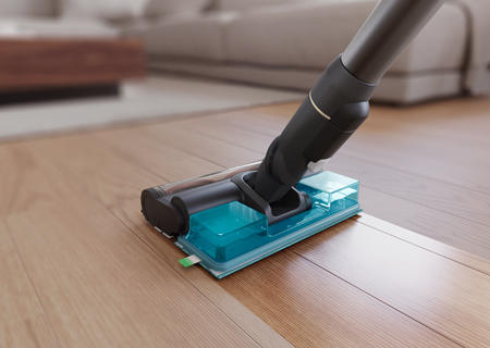 Fjerner mer st&oslash;v og smuss