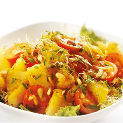 Salat med s&oslash;tpotet