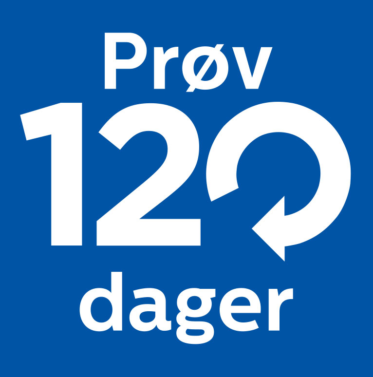 Philips forn&oslash;ydgaranti - 120 dager
