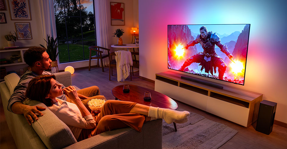 Ambilight-TV-er med AI-teknologi