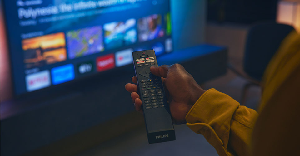 Fjernkontroll av Ambilight-TV-er