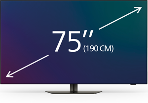 75&ndash;77 tommers TV-er