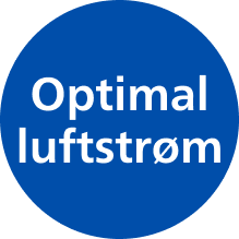 Ikon for optimal luftstr&oslash;m