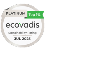 Platinamedalje EcoVadis juli 2025