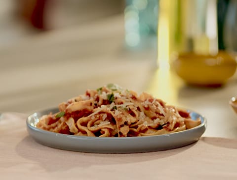 Tagliatelle av kikerter